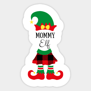 mommy elf funny elf family christmas xmas gift Sticker